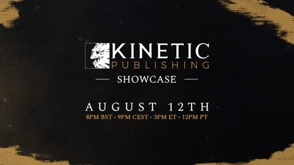 El próximo Kinetic Publishing Showcase será el 12 de agosto