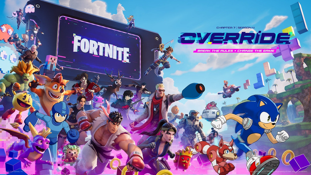 Fortnite: svelato il trailer del Capitolo 7 - Stagione 4 “Sistema hackerato” con le leggende del gaming