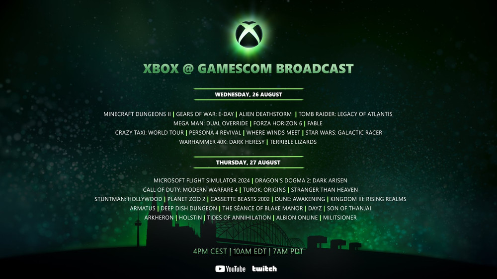 XBOX enthüllt ein echtes Highlight-Programm für die Gamescom 2026