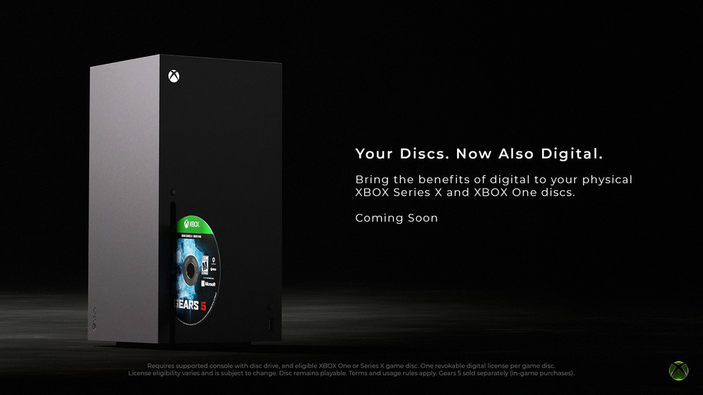XBOX officialise sa fonction de conversion des disques en licence numérique