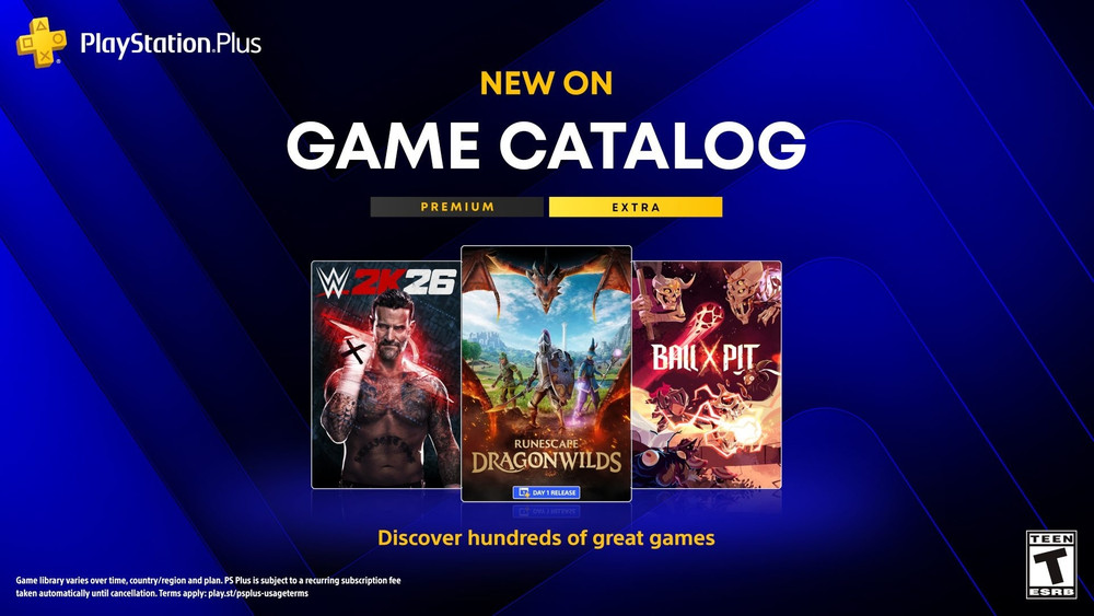 PlayStation Plus : WWE 2K26, RuneScape: Dragonwilds, Ball x Pit et d'autres arrivent le 15 septembre