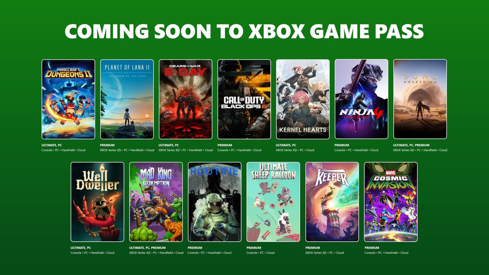 XBOX Game Pass: in arrivo Gears of War: E-Day, Minecraft Dungeons II e altri titoli