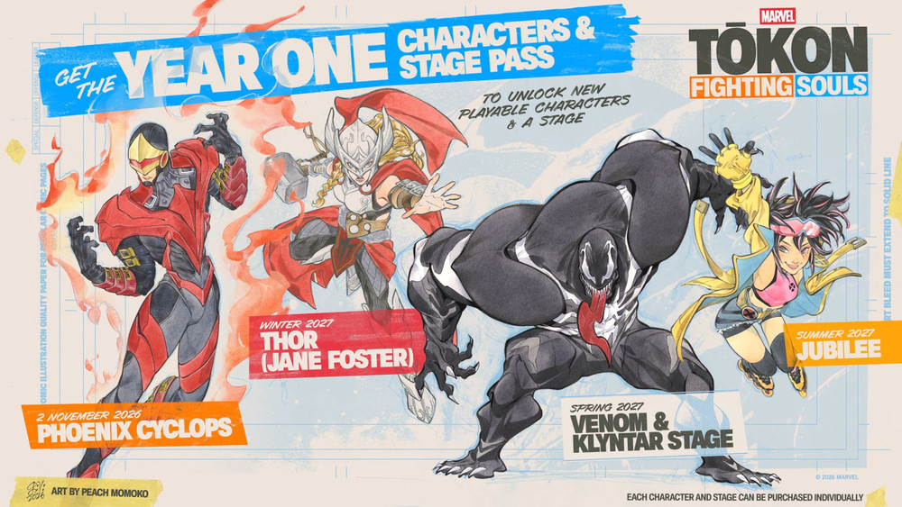 Marvel Tokon: Fighting Souls incorporará a Thor, Venom y Jubilee como contenido descargable