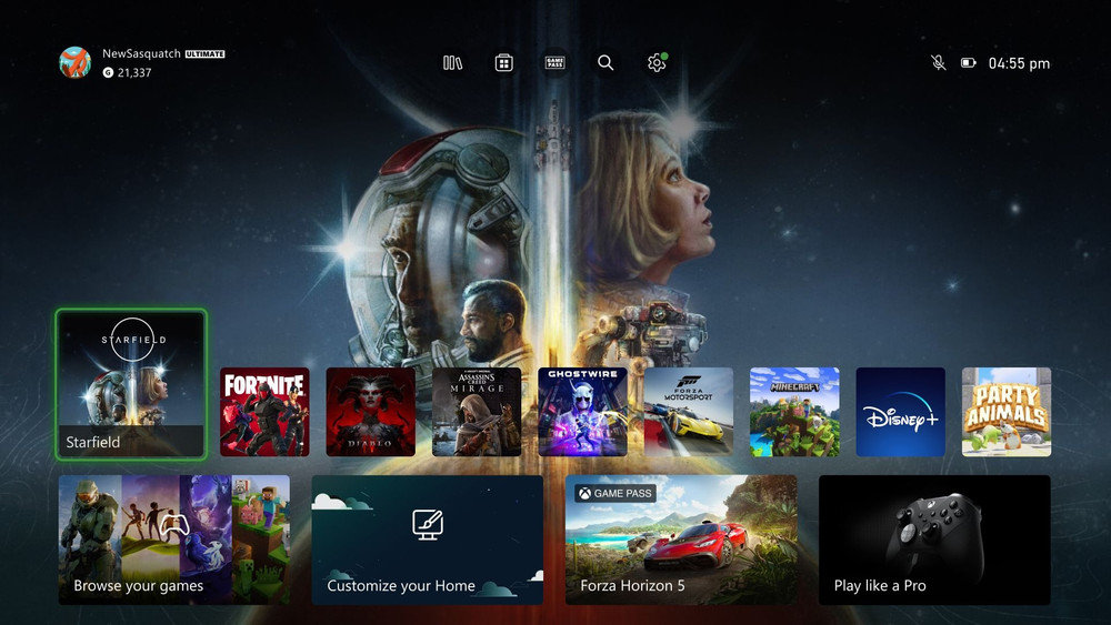 Ya disponible la nueva pantalla de inicio de Xbox