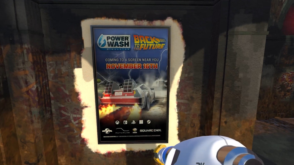 Ya disponible el DLC de Regreso al Futuro en PowerWash Simulator