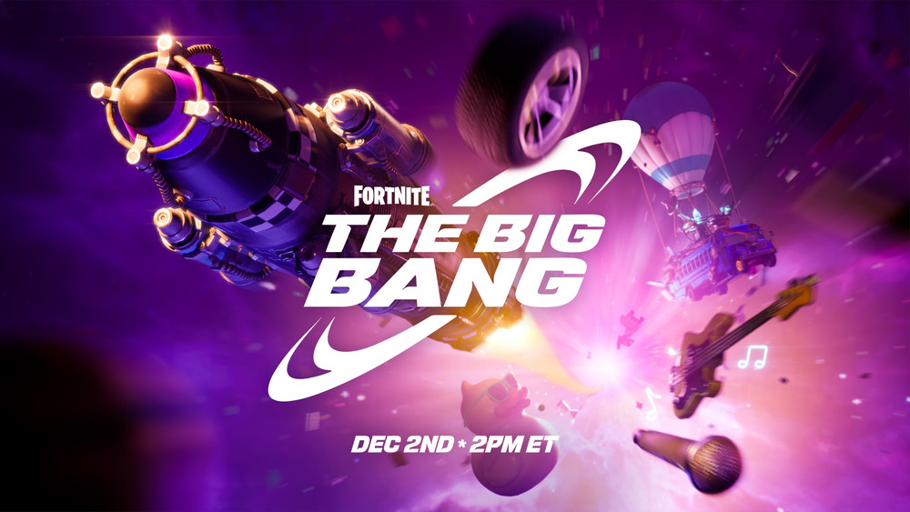 Fortnite se prepara para su Big Bang el 2 de diciembre