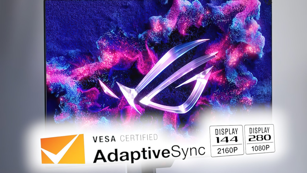 I futuri display con VESA Adaptive-Sync saranno in grado di passare dal 4K a 144 Hz al 1080p a 280 Hz