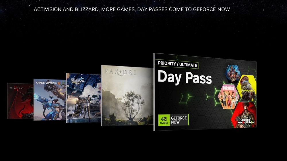 Le service GeForce NOW de Nvidia va bientôt proposer Diablo IV et Overwatch 2 ainsi qu’un pass journalier