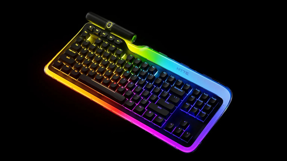 The HYTE Keeb TKL keyboard shown off at CES 2024