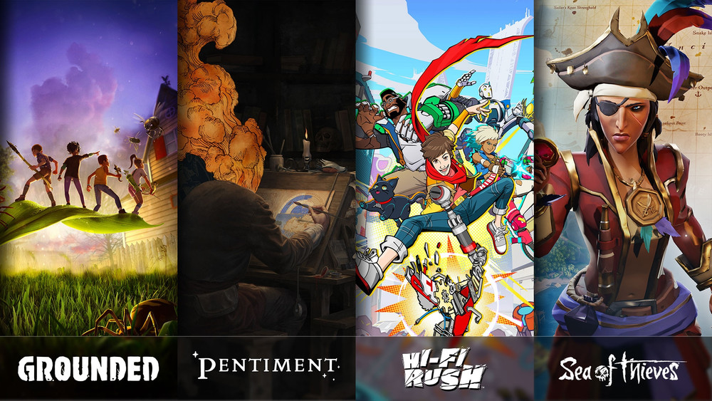 Xbox confirme Grounded, Pentiment, Hi-Fi RUSH et Sea of Thieves sur les consoles concurrentes