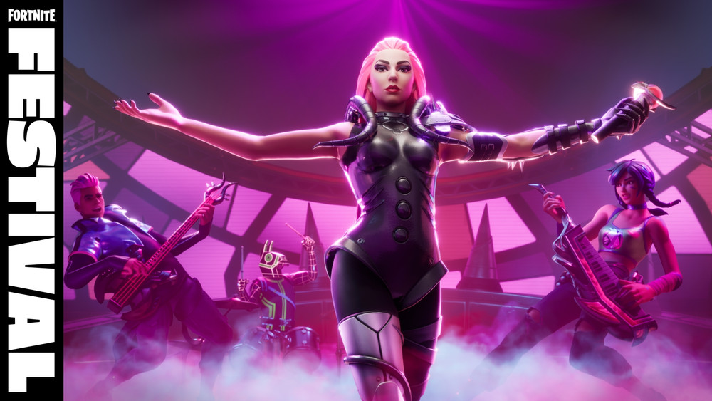 Lady Gaga is available the Fortnite Festival