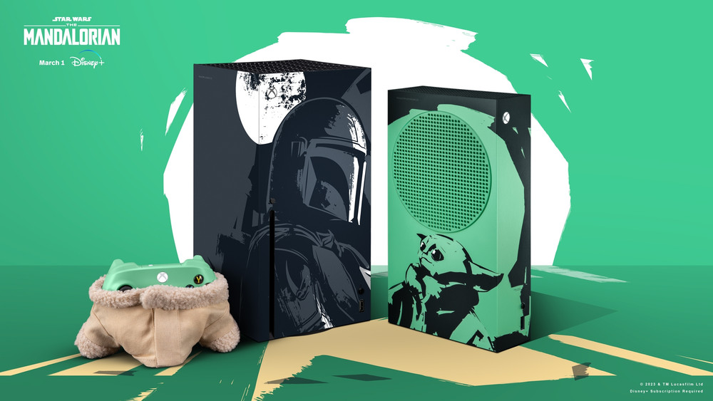 Microsoft presenta una Xbox Series X y una Series S personalizadas con los colores de The Mandalorian