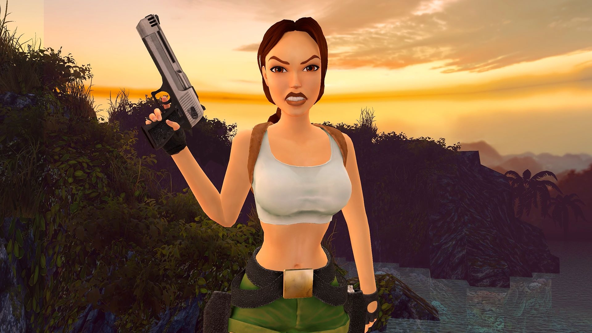 Die In Tomb Raider I III Remastered Gel schten Poster Von Lara Croft 