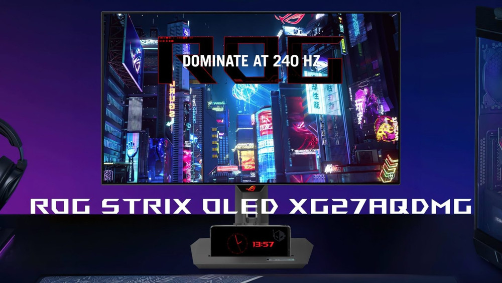 ASUS dévoile son écran gaming ROG Strix OLED, le XG27AQDM