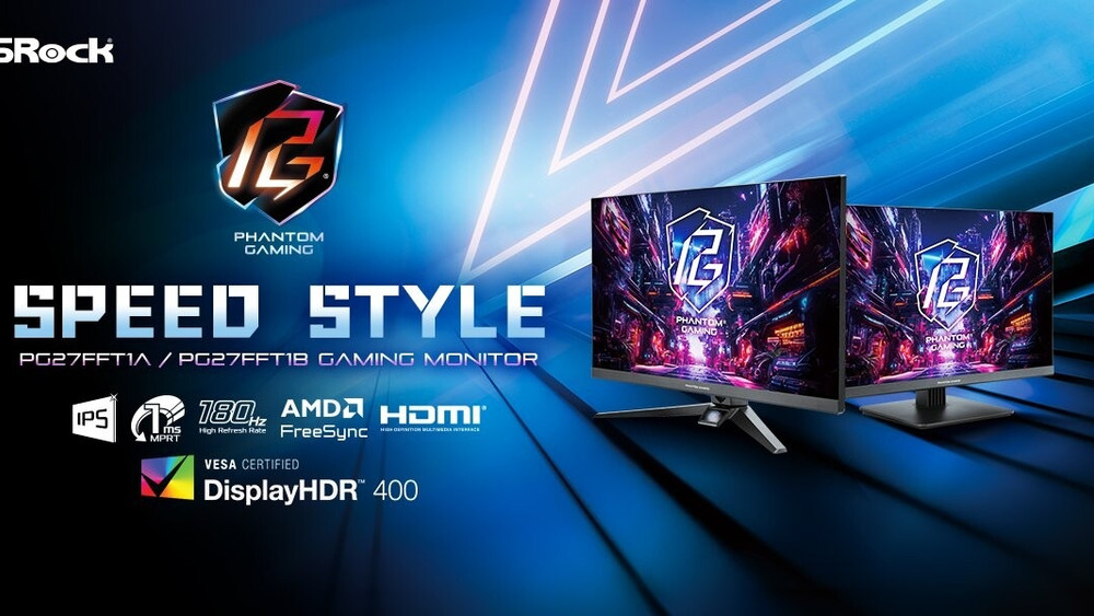ASRock anuncia los monitores gaming PG27FFT1A y PG27FFT1B