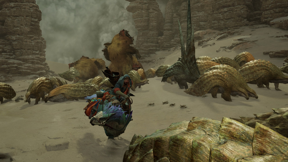 Capcom ha condiviso diversi brevi video di gameplay di Monster Hunter Wilds