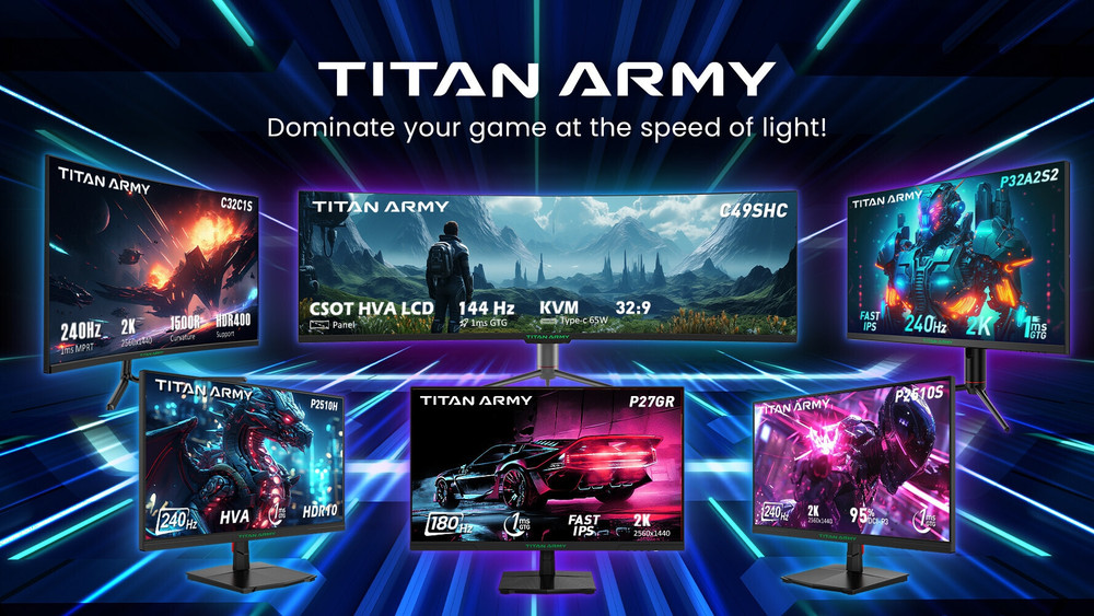Titan Army ha anunciado una nueva gama de monitores 2K, disponibles entre el 12 y el 18 de agosto