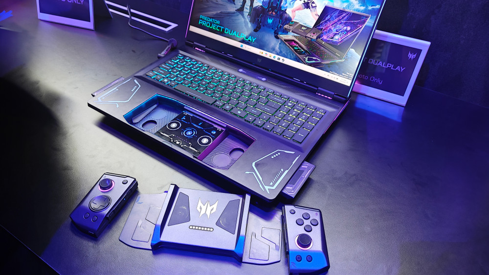 Así es el Project DualPlay de Acer, un portátil gaming con mando incorporado