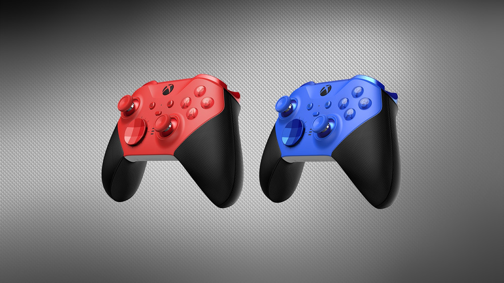La manette Xbox Elite Series 2 - Core est disponible en rouge et en bleu