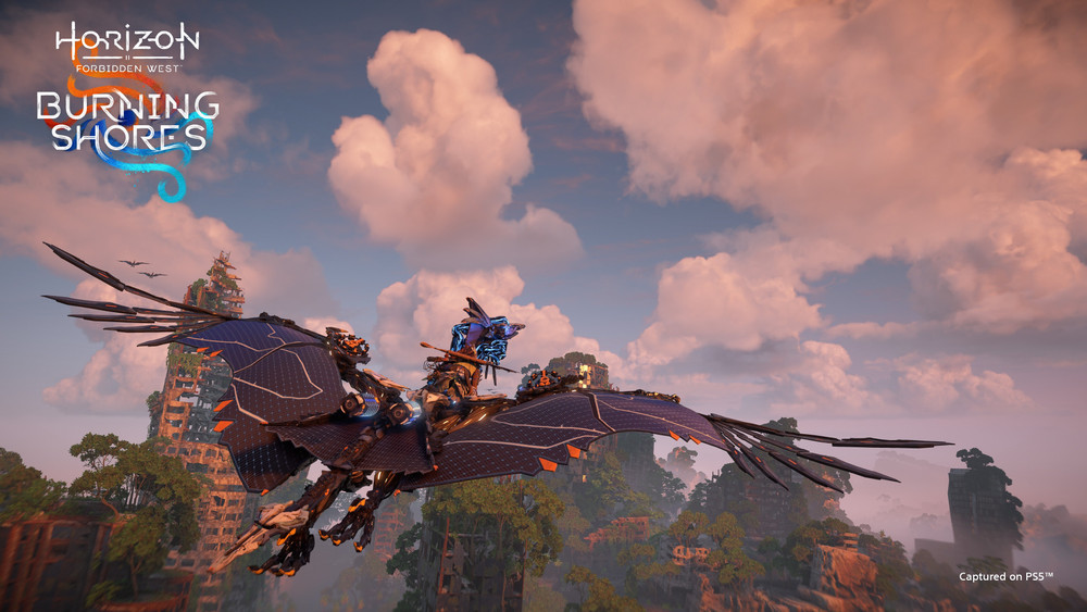 Horizon Forbidden West: Burning Shores alcanza nuevas alturas con estas imágenes inéditas
