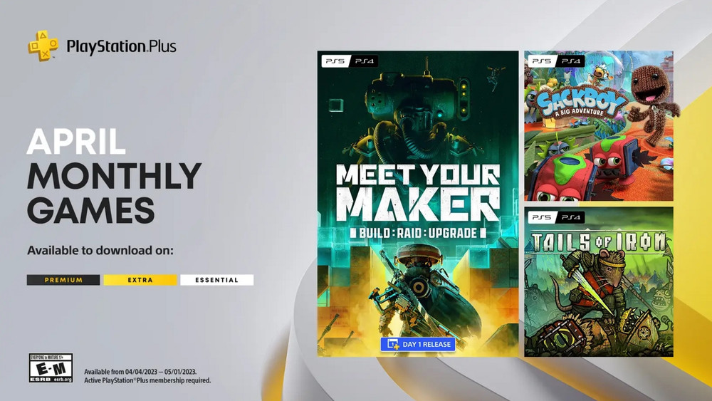 Sackboy: A Big Adventure, Meet Your Maker et Tails of Iron offerts aux abonnés PlayStation Plus en avril