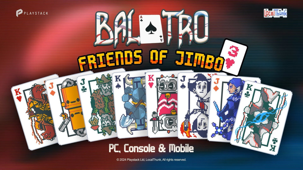 The Friends of Jimbo 3 update for Balatro is now available