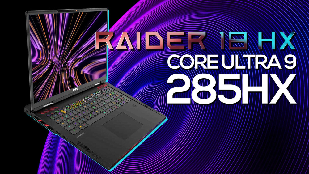 Según la filtración de un benchmark, el MSI Raider 18 HX vendrá con un Core Ultra 9 285HX y una RTX 4070