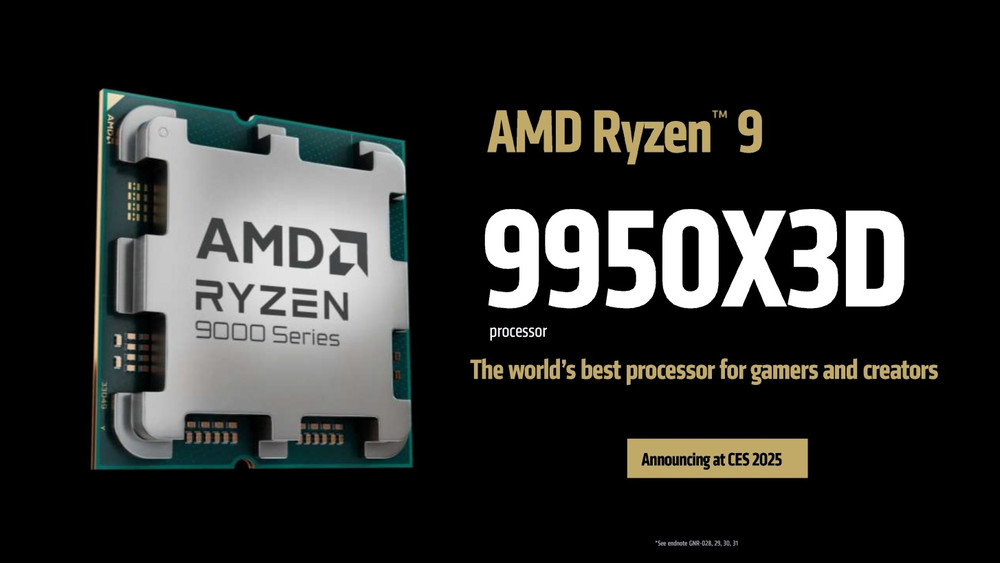 AMD officially announces the Ryzen 9 9950X3D and 9900X3D at CES