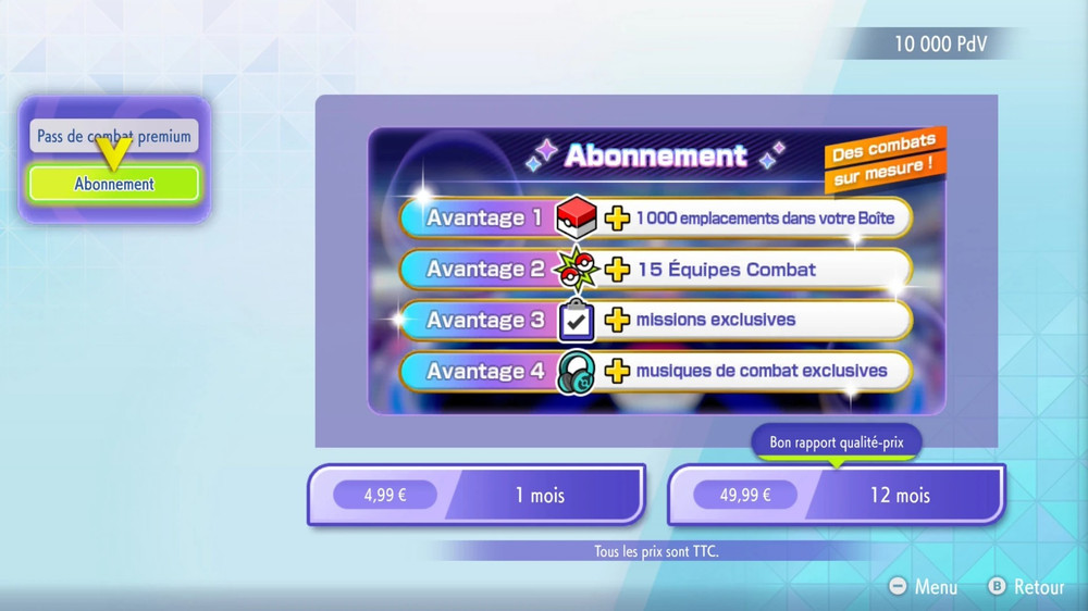 Contenuto degli abbonamenti a Pokémon Champions con capacità, squadre e altri bonus