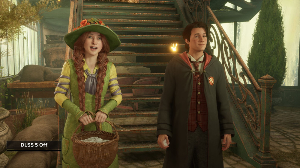Hogwarts Legacy (botânica) sem DLSS 5