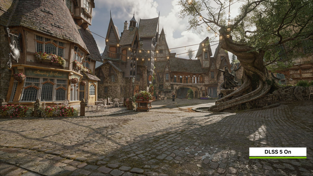 Hogwarts Legacy (Hogsmeade) com DLSS 5