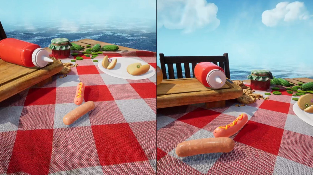 Gameplay aus einem skurrilen Kapitel rund um Würstchen und Grillen