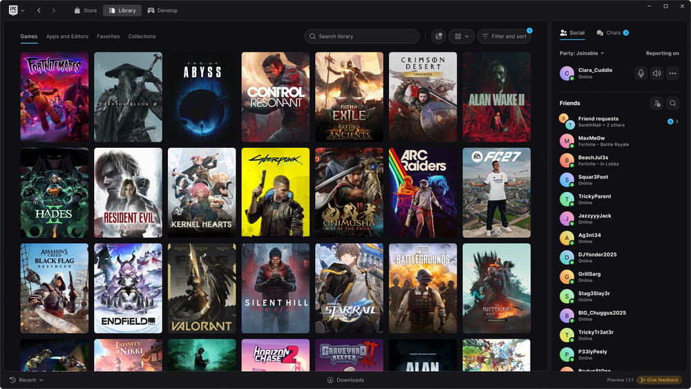 Epic Games Store Library