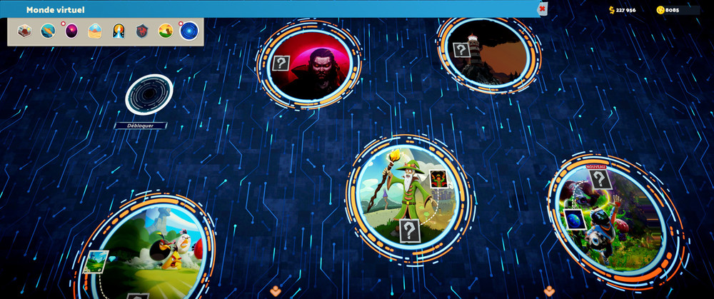 Dernière carte d’exploration du jeu avec tous les partenariats