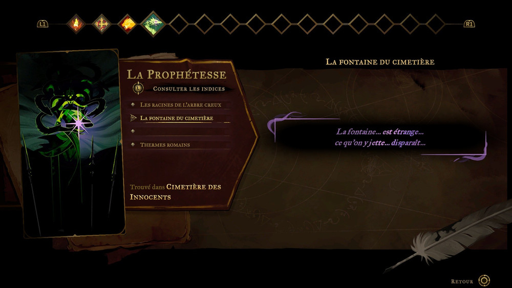 Les indices des cartes de tarot