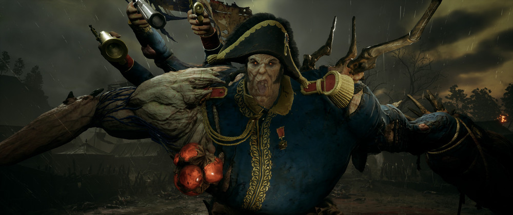 Portrait rapproché du boss pendant un combat