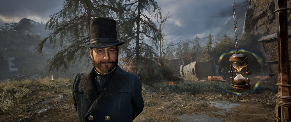 Portrait d’un personnage important et mystérieux de l’aventure, en tenue élégante