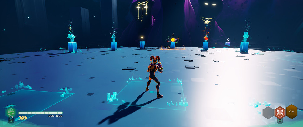 The game’s opening moments, where the player appears in the lobby