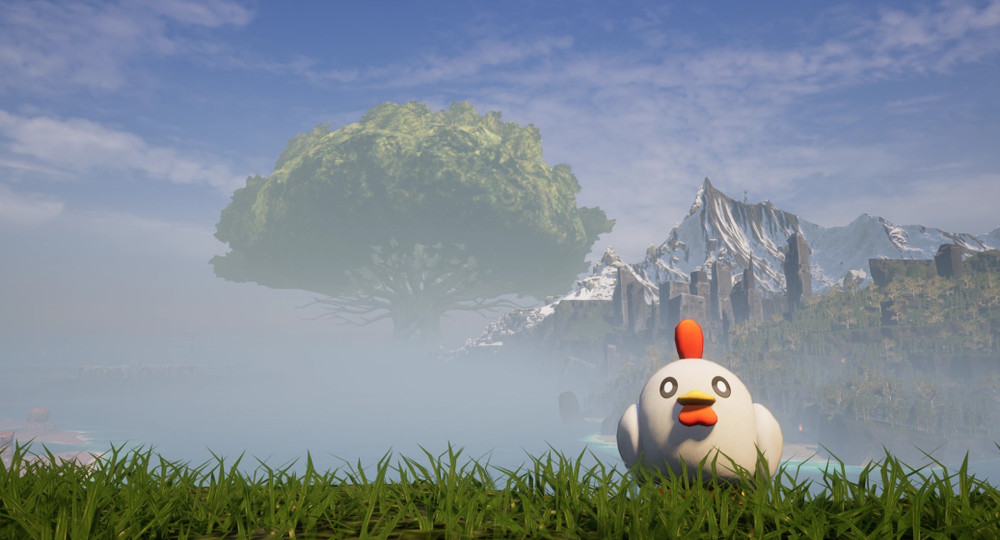 Le magnifique pal Chikipi qui pose devant un paysage