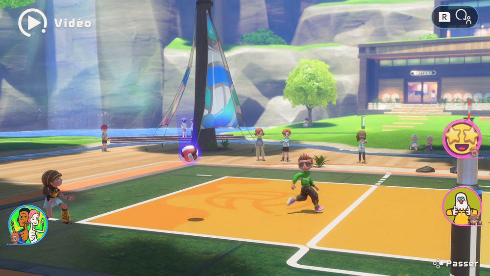 Extrait d’un replay d’un affrontement lors d’une partie de volleyball
