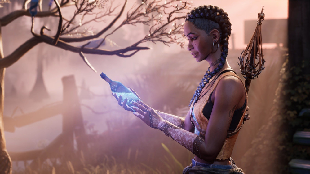 The main character, Hazel, holding a glowing bottle