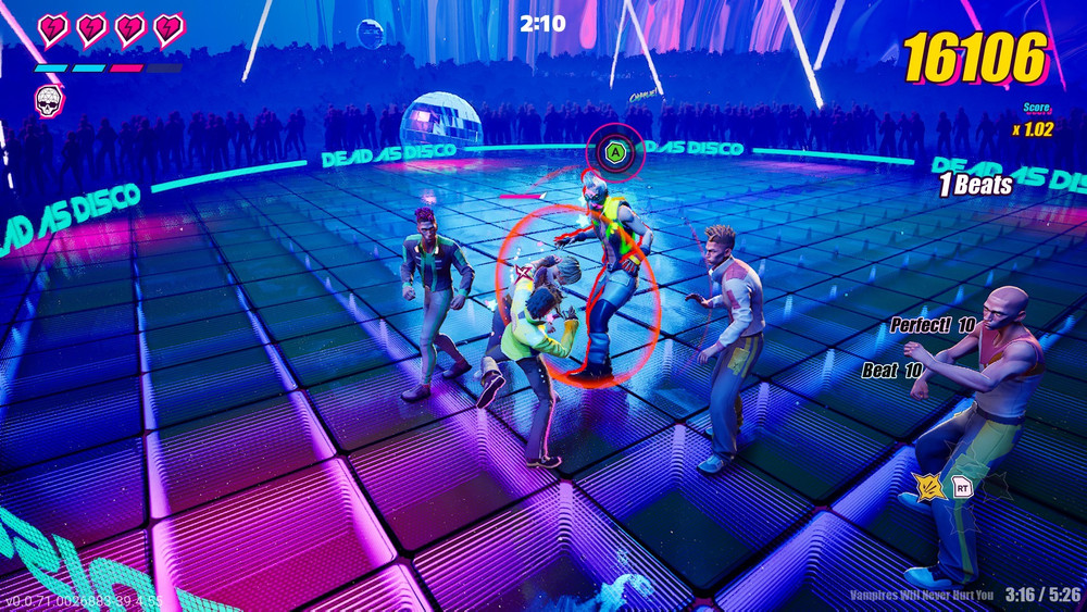 Screenshot of a battle from free-play mode