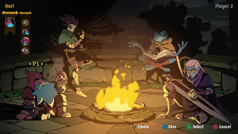 Campement dans lequel on peut changer de personnage principal