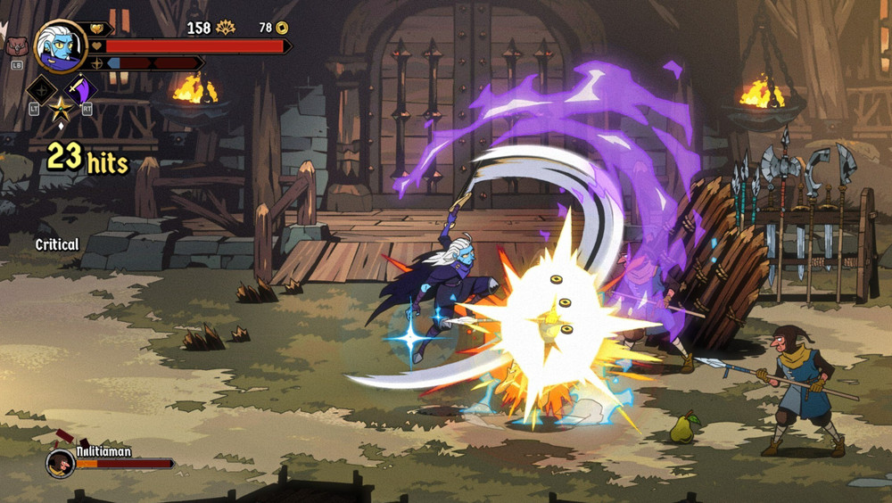 Extrait de combat avec l’un des personnages jouables