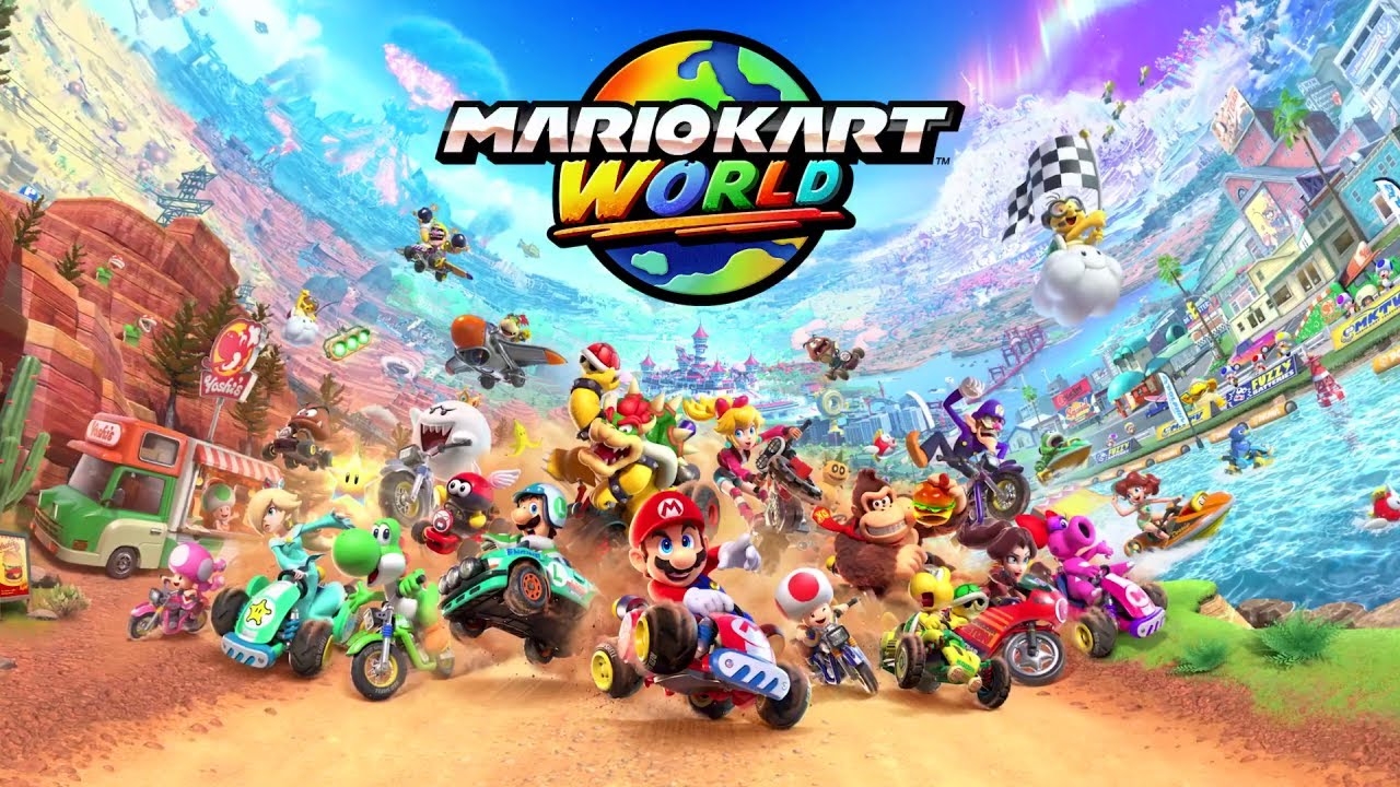 Nintendo Switch MARIOKART WORLD Nintendo Switch Nintendo Switch 2 Joy-Con Czarny + Mario Kart World +