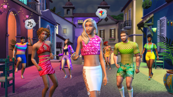 Die Sims 4 Karnevals-Streetwear-Set screenshot 1