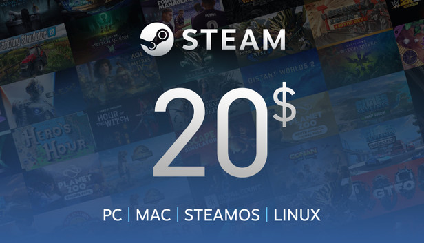 PC Game Cards, Steam Gift Cards