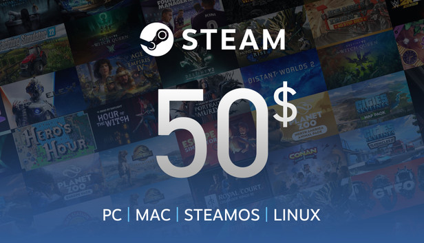 Steam Gift Card 50$ - United States