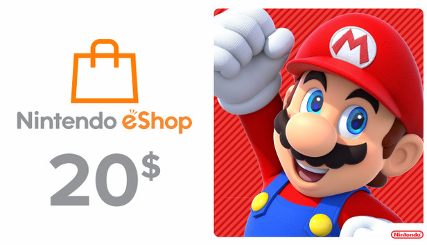 Acheter Carte Nintendo eShop 20$ Nintendo Eshop
