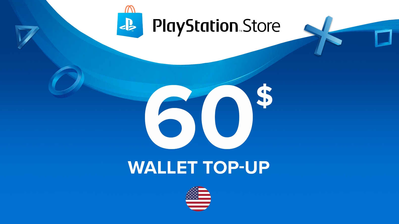 Buy PlayStation Store gift card 60$1